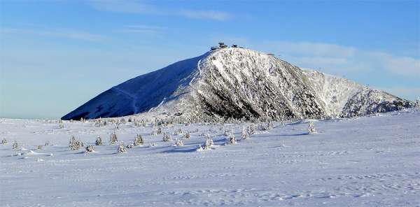 Schneekoppe von Luční bouda