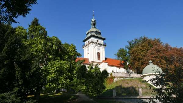 Blick zurück zur Kirche