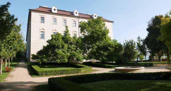 Uitzicht op het kasteel