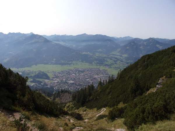 Pohled na Oberstdorf
