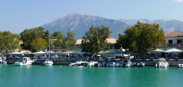 Yacht harbor in Vasiliki