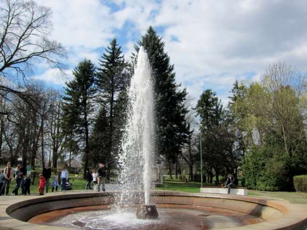 Éruption de geyser