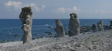 Rauky auf der Insel Fårö