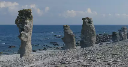 Rauky auf der Insel Fårö