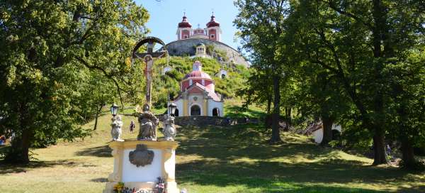 A tour of the Calvary in Banská Štiavnica: Weather and season