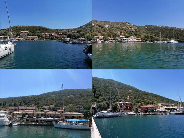 Um passeio pelo porto de Sivota