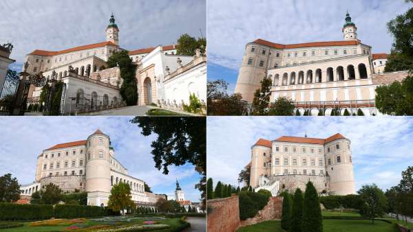 Castelo de Mikulovsk 4 vezes diferente