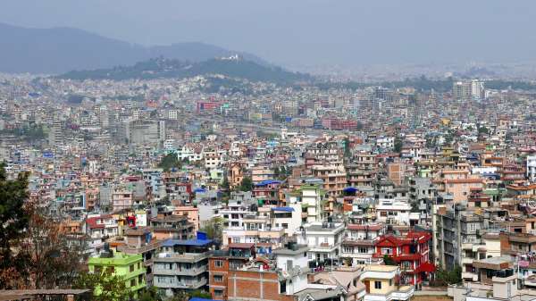 Widok na Katmandu