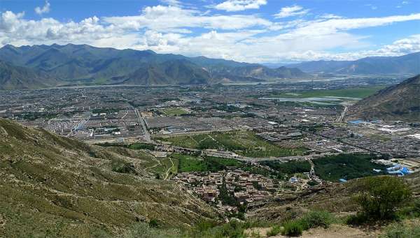 Blick auf Lhasa