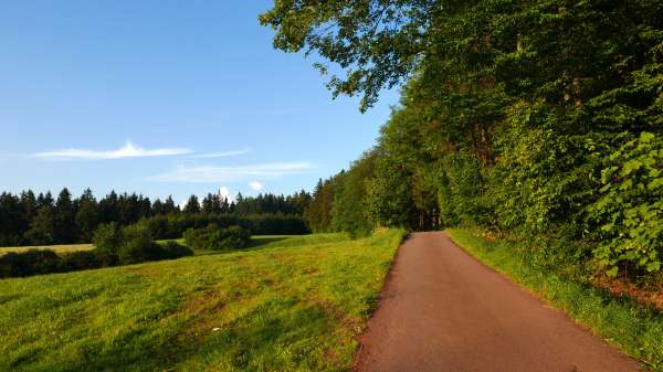 Oberhalb der Erstbegehung