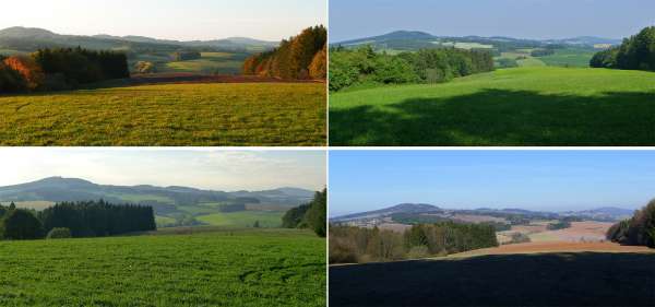 Vue de Tábor à Kozákov