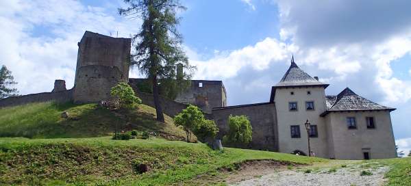 Rondleiding door kasteel Landštejn: Weer en seizoen