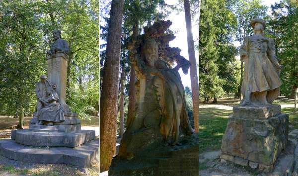 Monuments dans les vergers de Smetana