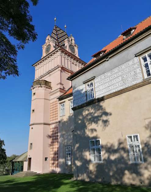 Castle clock tower
