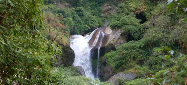 Waterfall near Domain: Weather and season