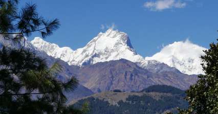 Vyhlídka na pohoří Ganesh