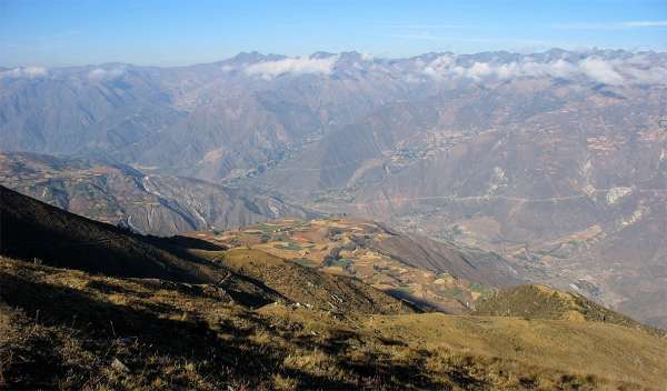 Výhled na Hualcayan