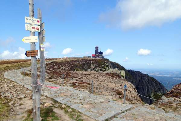 Emplacement directement sur la crête