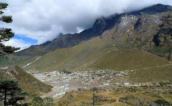 Uitzicht op Khumjung