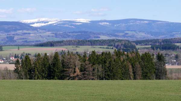 Blick auf die Schneekoppe