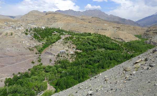 Green valley of river Wakha