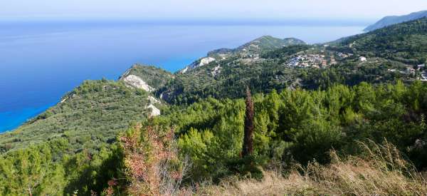 Veduta del nord-ovest di Lefkada