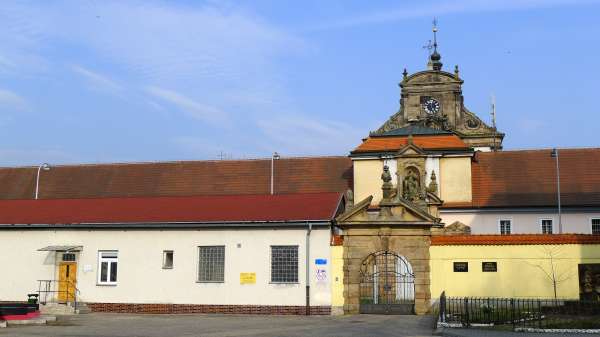 Entrance to the prison