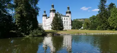 Parque del castillo en Vrchlabí