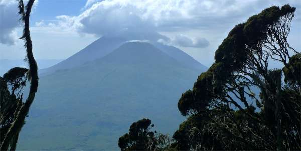 Mount Gahinga en Mount Muhabura