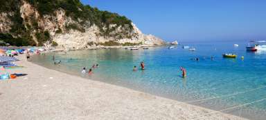 La plage d'Agios Nikitas