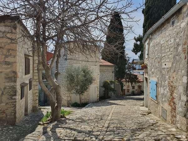 Stone streets and houses