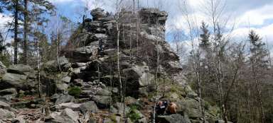 Křižánky에서 Devět skal로의 등반