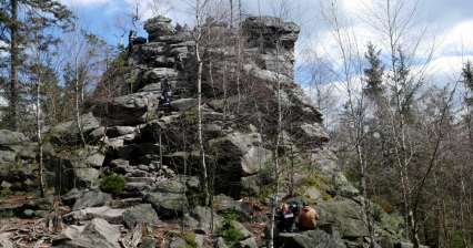 Ascent to the Nine Rocks from Křižánky