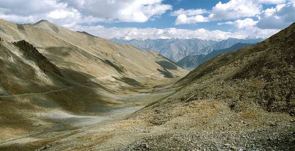 View of the valley of river Shyok