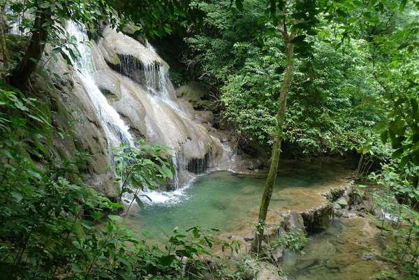 Vodopád v Palenque