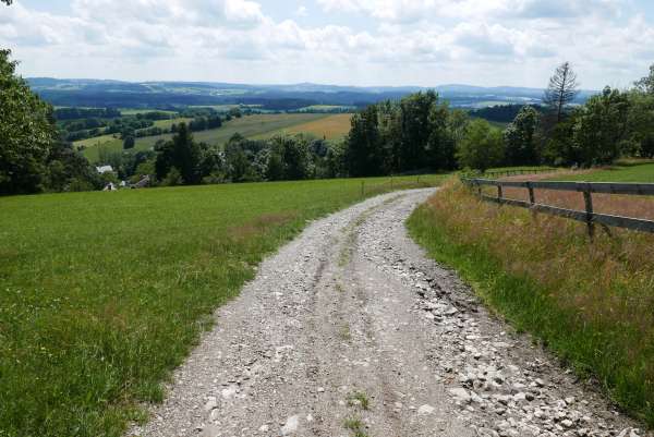 Descida para Valteřice