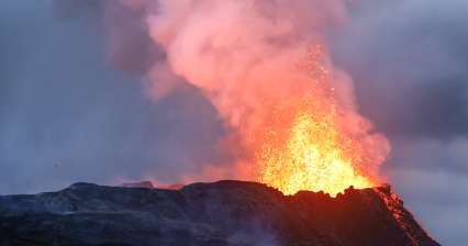 For volcanic activity in Iceland