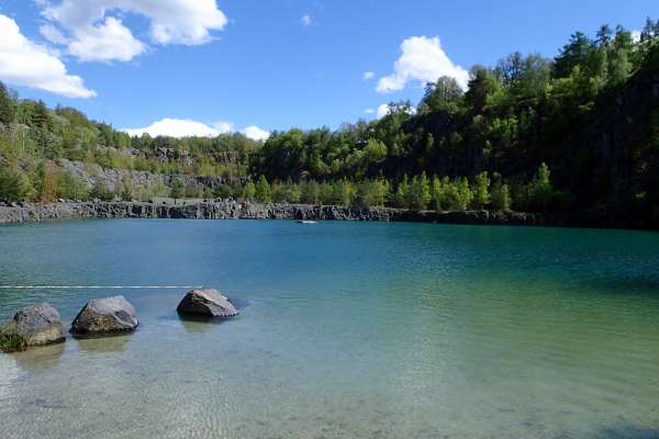 Flooded quarry