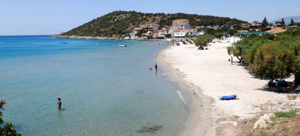 Psili Amos beach (east): Accommodations