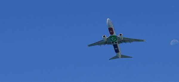 Aircraft take-off from Samos International Airport (SMI)