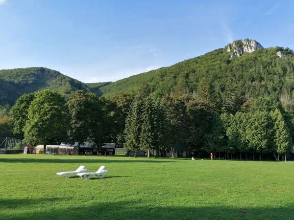 Aux alentours de la piscine