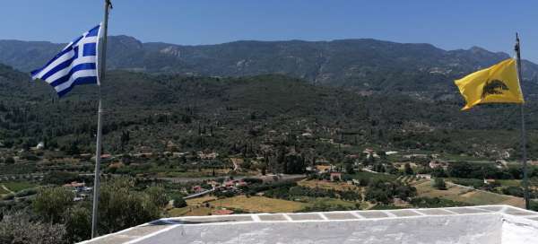 Walk to the church of Profitis Ilias