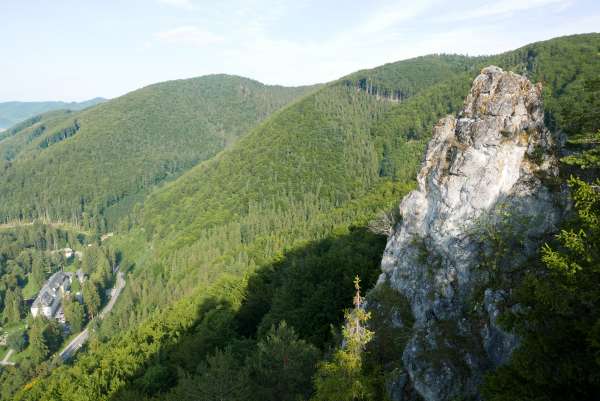 View of Súľovské vrchy