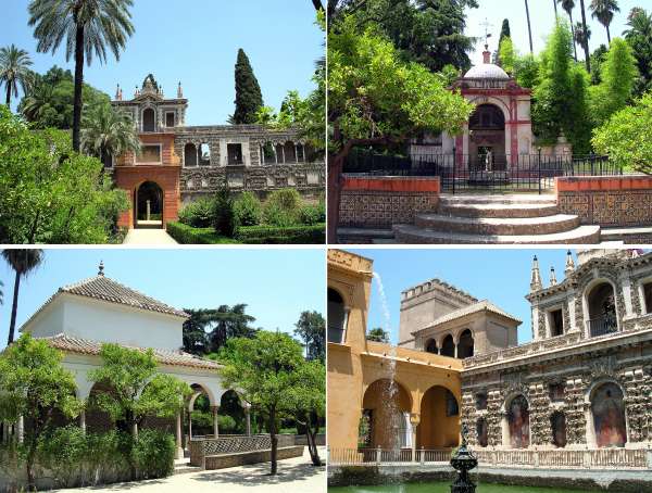 De koninklijke tuin van Sevilla