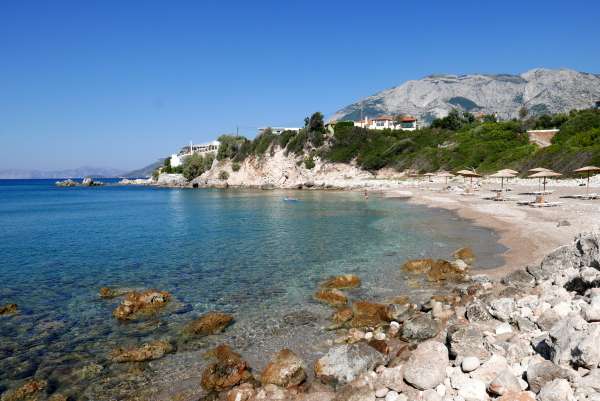 Vista dalla spiaggia