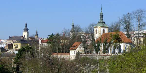 Vue de la vieille ville de Boleslav