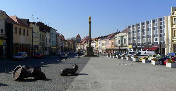 Oude Stadsplein in Mlada Boleslav