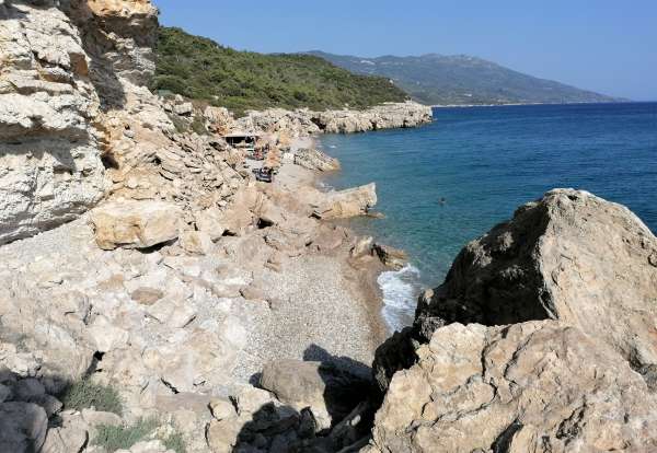 Extrémité ouest de la plage