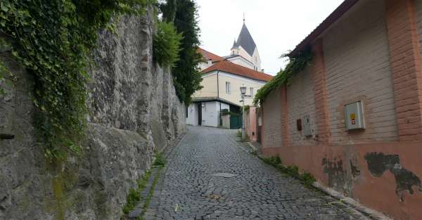 Aufstieg zur Burg Trenčín