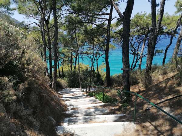 Strada per la spiaggia